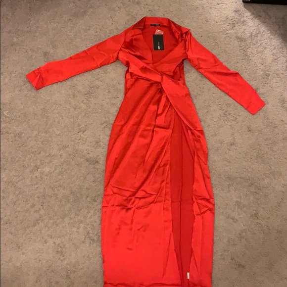 Fashion Nova Dont Slip Away Maxi Dress 